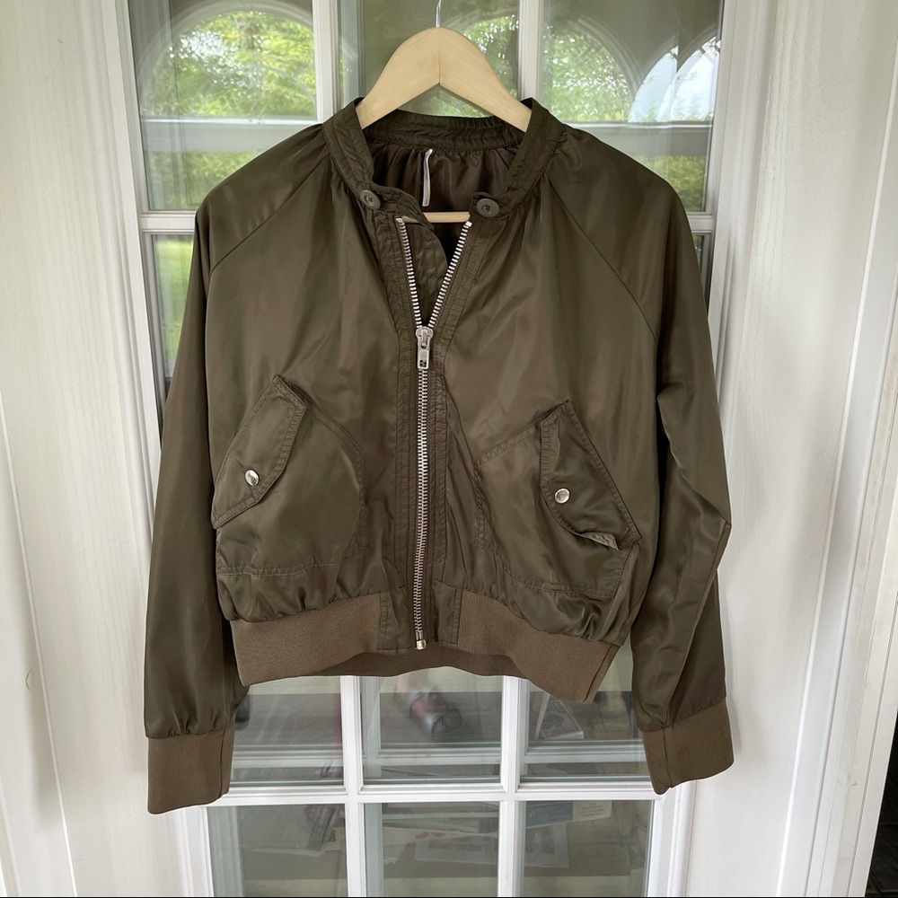 Free People Midnight Bomber Jacket